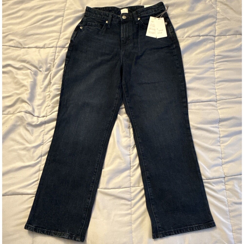 A New Day Women's Bootcut High Rise Dark Wash Blue Denim Jeans Size 6/28R